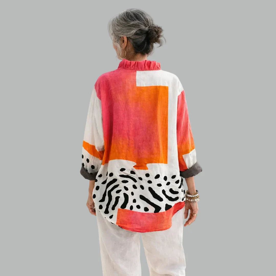 Viola Relaxed Print Blouse