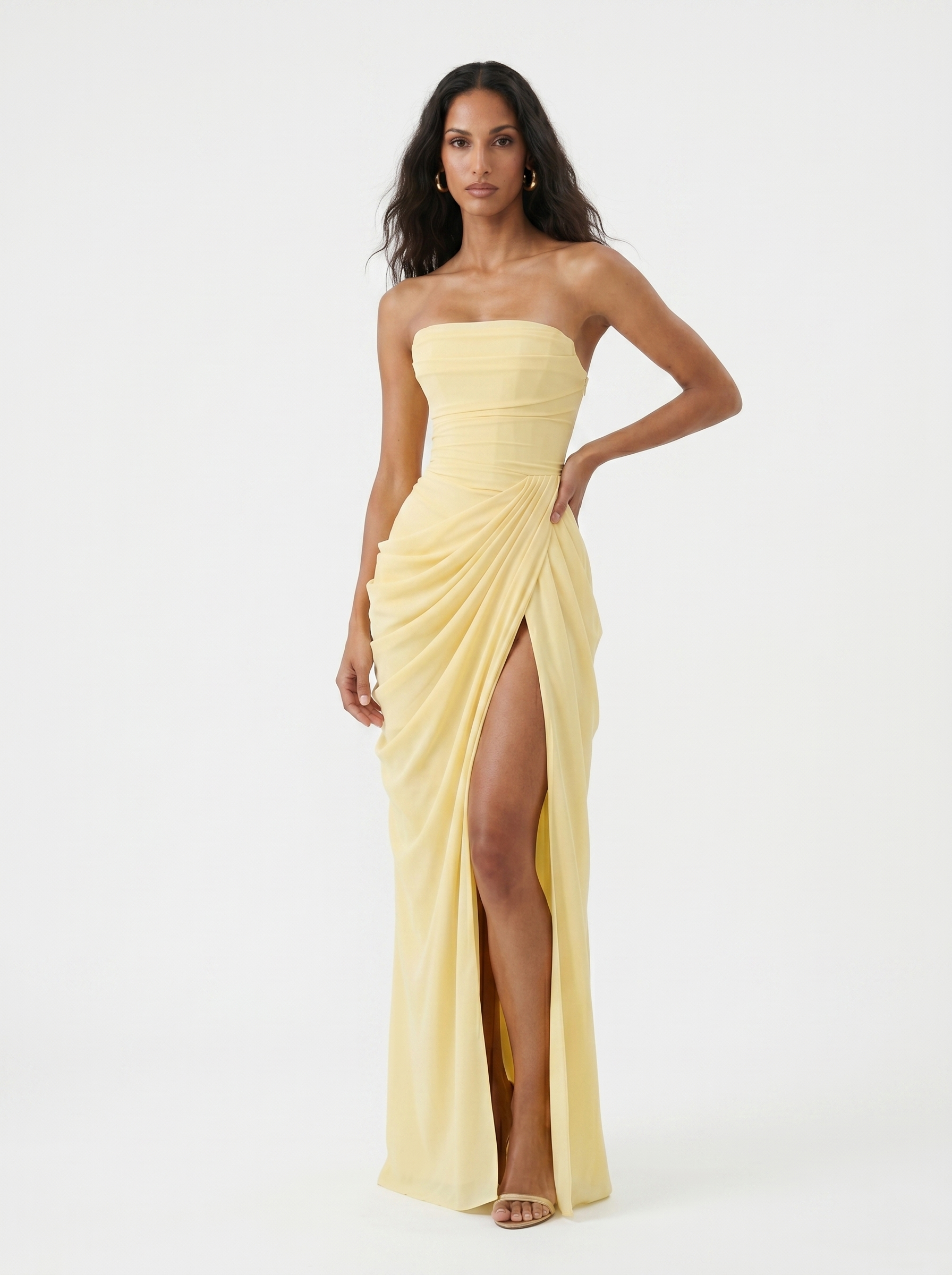 Ruth | Asymmetric Evening Maxi Dress