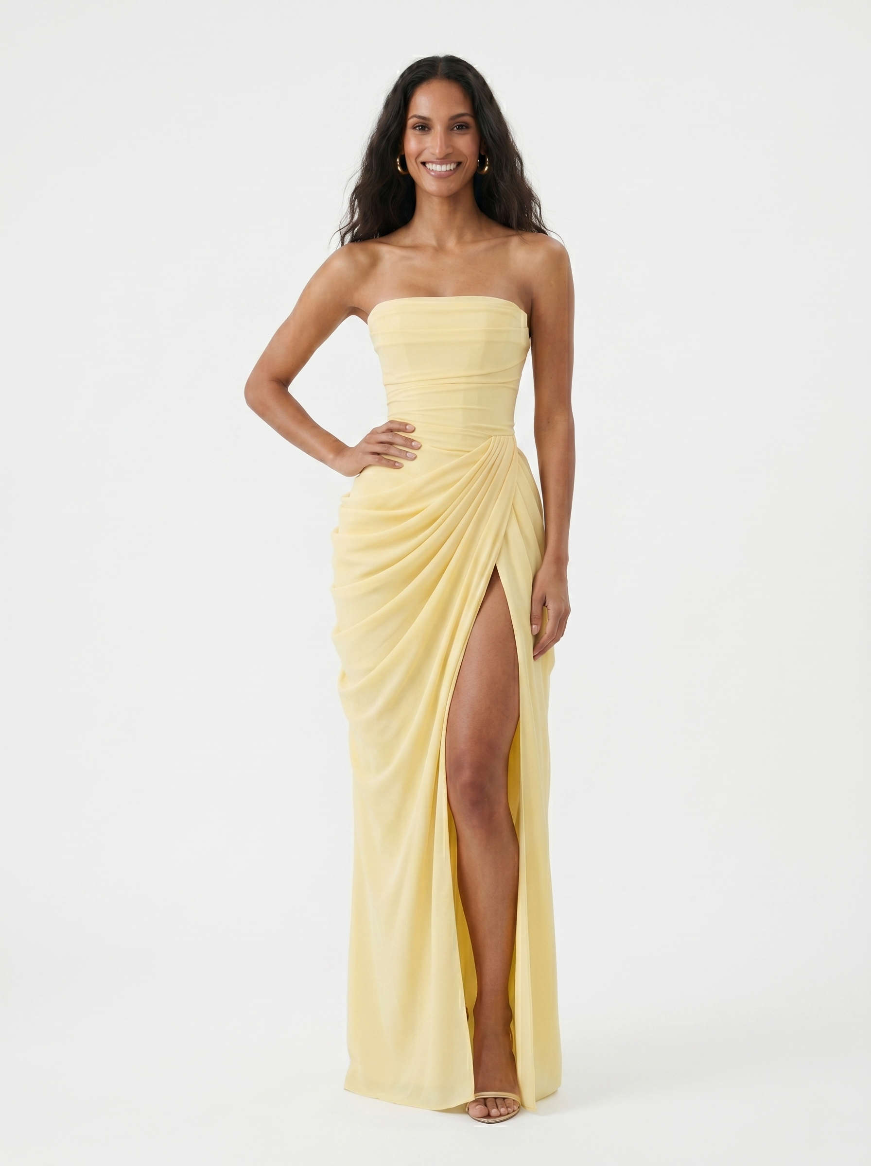 Ruth | Asymmetric Evening Maxi Dress