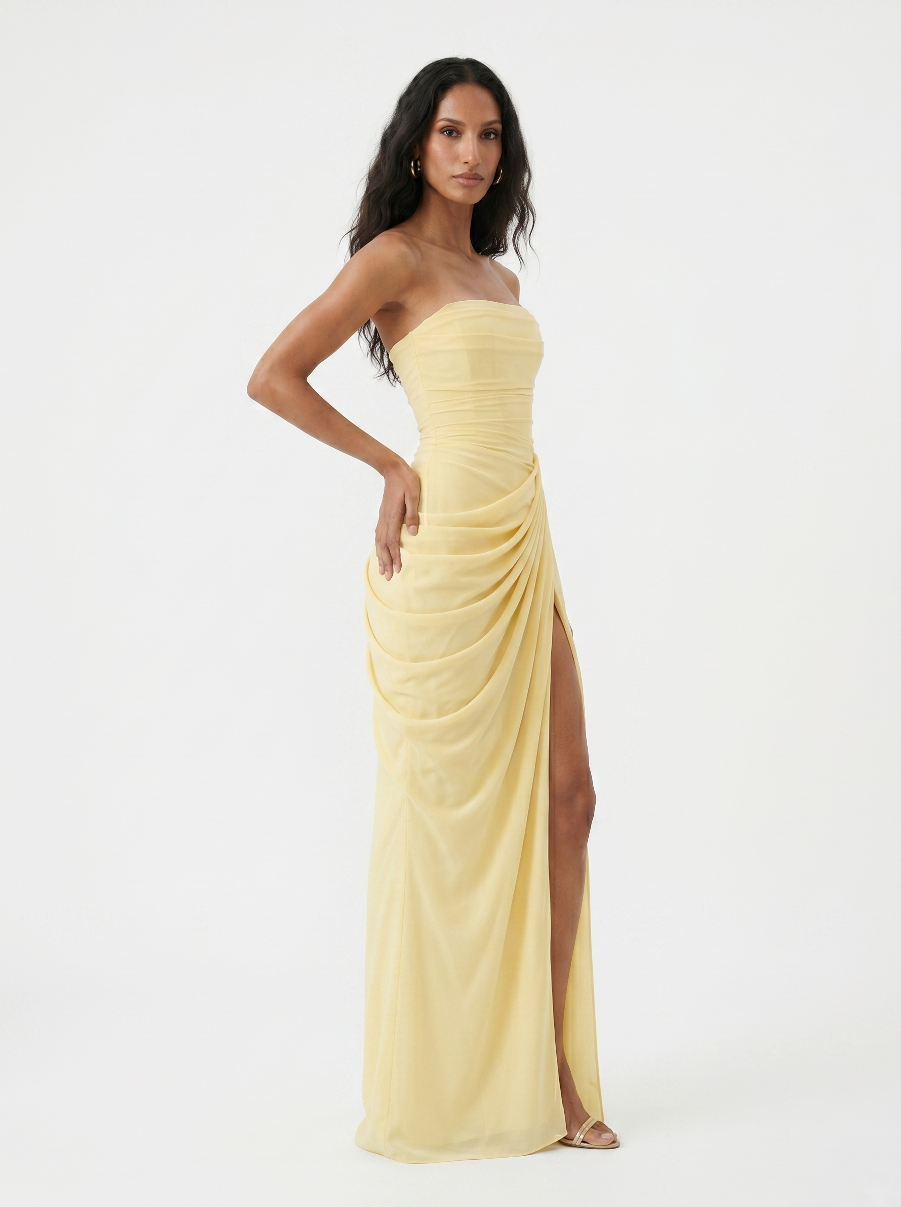Ruth | Asymmetric Evening Maxi Dress