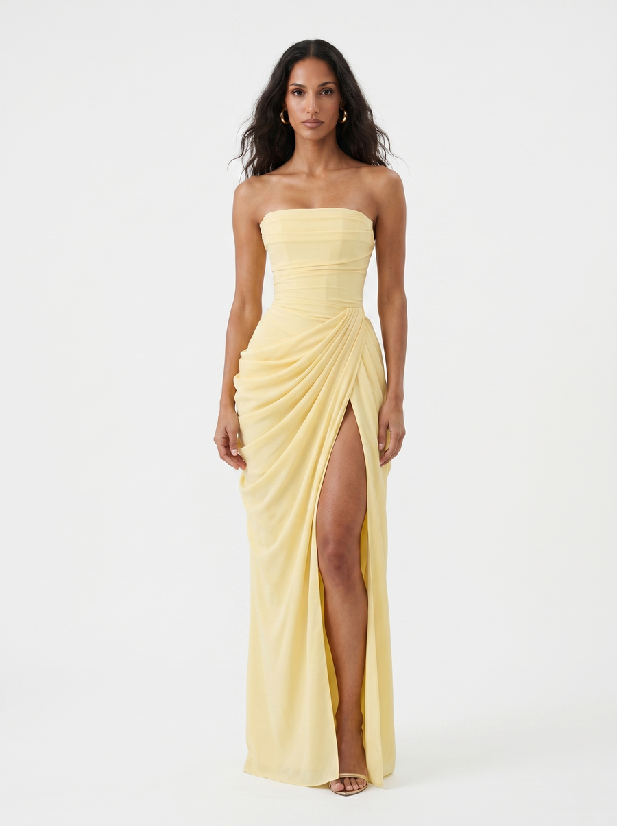 Ruth | Asymmetric Evening Maxi Dress