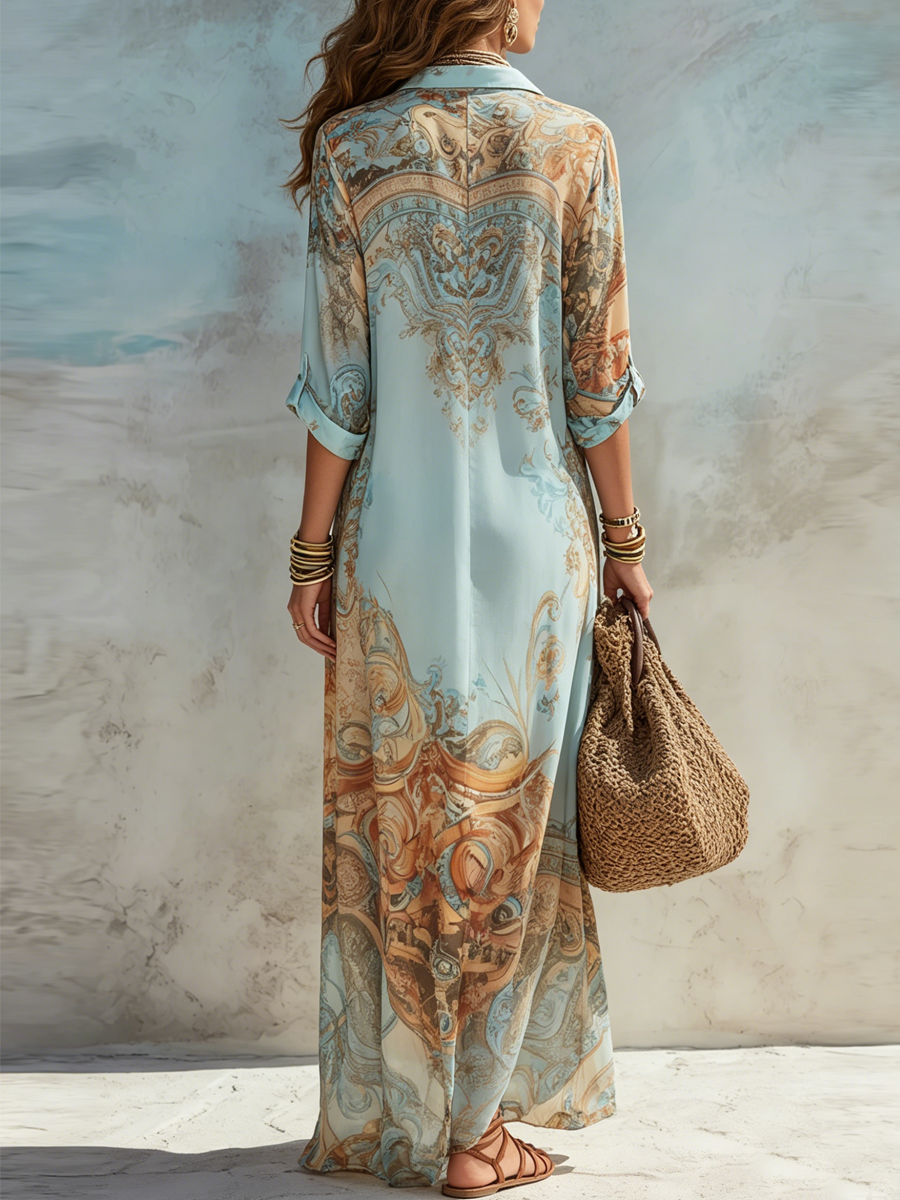 Harriet | Mediterranean Shirt Dress